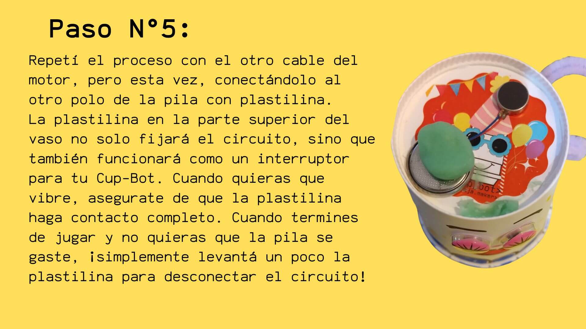 Instructivo Cup Bot Paso 9